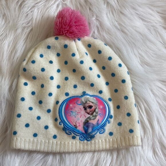 Disney Other - Disney Elsa polka dot winter hat